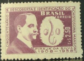  Selo postal Comemorativo do Brasil de 1959