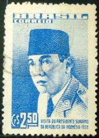 Selo postal de 1959 Presidente Sukarno - C 432 U