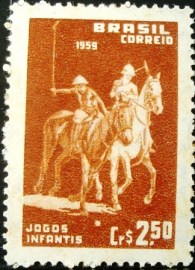 Selo postal do Brasil de 1959 IX Jogos Infantis