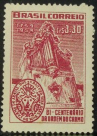 Selo postal do Brasil de 1959 Ordem do Carmo