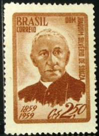 Selo postal do Brasil de 1959 Joaquim Silvério Souza M