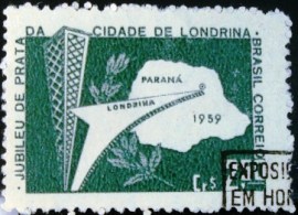 Selo postal de 1959 Londrina - C 438 NCC