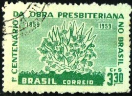 Selo postal de 1959 Obra Presbiteriana - C 444 U