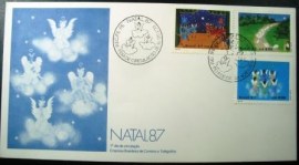 Envelope FDC Oficial de 1987 Natal 87 PE 59097
