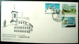 Envelope FDC Oficial de 1988 Patrimônio Cultural BA