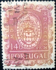 Selo postal de Portugal de 1960 Seal of the university - 859 U