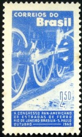 Selo postal Comemorativo do Brasil de 1960 - C 452 M