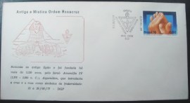 Envelope FDC Não Oficial de 1977 Roseacruz A