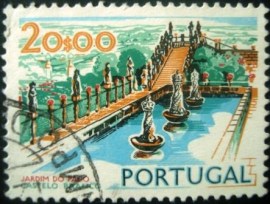 Selo postal de Portugal de 1972 Palace Garden Castelo Branco - 1132 U