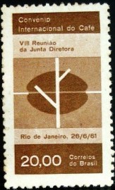 Selo postal Comemorativo do Brasil de 1961 - C 464 M