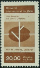 Selo postal Comemorativo do Brasil de 1961 - C 464 n
