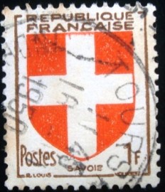 Selo postal da França de 1949 Savoie
