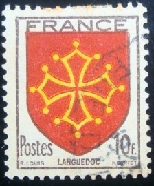 Selo postal da França de 1944 Languedoc