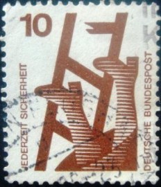 Selo fiscal da Alemanha de 1972 Defective ladder