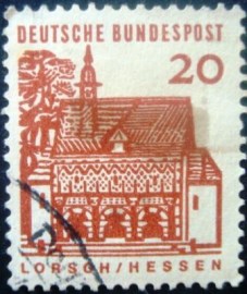 Selo fiscal da Alemanha de 1965 Gatehouse of Lorsch - 905 U