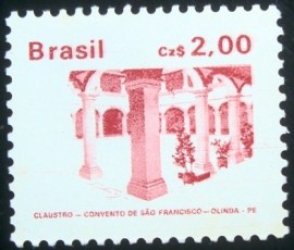 Selo postal Regular emitido no Brasil em 1988 - 657 M