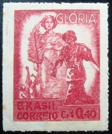 Selo postal do Brasil de 1945 Glória