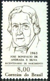 Selo postal Comemorativo do Brasil de 1963 - C 491 M