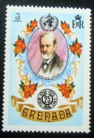 Selo postal de Granada de 1973 Sigmund Freud