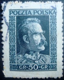 Selo postal da Polônia de 1928 Marshal Jozef Pilsudski - 272 U