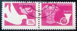Selo postal da Romênia de 1974 Post and telecommunications 20