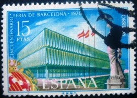 Selo postal da Espanha de 1970 Barcelona Fair - 1609 U