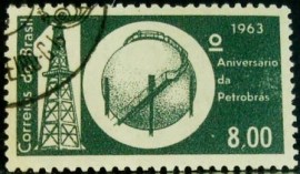 Selo postal Comemorativo do Brasil de 1963 - C 499 N1D