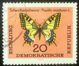 Selo postal da Alemanha Oriental de 1964 Swallowtail