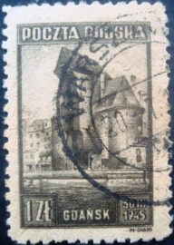 Selo postal da Polônia de 1945 Sights of Gdansk - 537 U