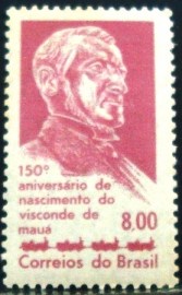 Selo postal do Brasil de 1963 Visconde de Mauá - C 505 N