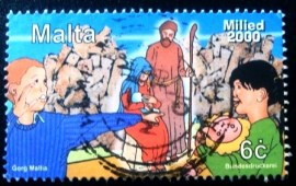 Selo postal de Malta de 2000 Christmas