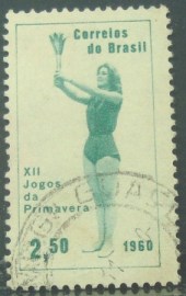 Selo postal Comemorativo do Brasil de 1960 - C 453 U