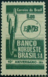Selo postal Comemorativo do Brasil de 1964 - C 506 U