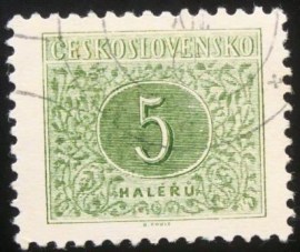 Selo postal da Tchecoslováquia de 1955 New Number Drawing 5