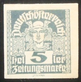 Selo postal da Áustria de 1920 Newspaper stamps 5