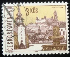 Selo postal da Tchecoslováquia de 1965 Bratislava
