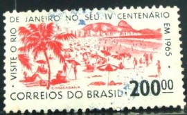 Selo Comemorativo do Brasil de 1964 - C 517 U