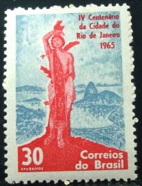 Selo postal Comemorativo do Brasil de 1964 C 522