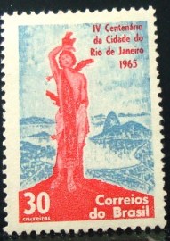 Selo postal Comemorativo do Brasil de 1964 - C 522 N