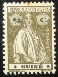 Selo postal da Guiné de 1921 Ceres ¼