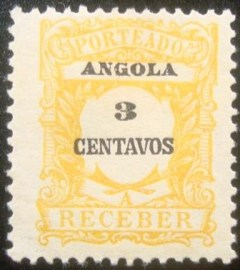 Selo postal da Angola emitido em 1921 - AO 24