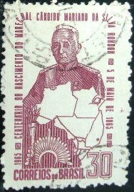 Selo postal Comemorativo do Brasil de 1965 - C 526 U