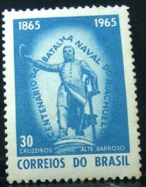 Selo postal Comemorativo do Brasil de 1965 - C 530 M