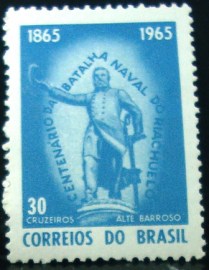 Selo postal Comemorativo do Brasil de 1965 - C 530 N