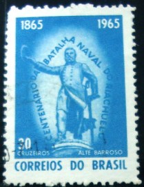 Selo postal Comemorativo do Brasil de 1965 - C 530 U