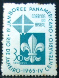 Selo postal Comemorativo do Brasil de 1965 - C 533 N
