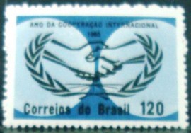 Selo postal do Brasil de 1965 Cooperação - C 535 N