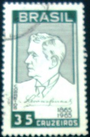 Selo postal do Brasil de 1965 Leôncio Correia - C 536 U