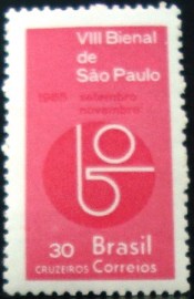 Selo postal Comemorativo do Brasil de 1965 - C 537 M