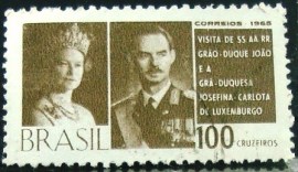 Selo postal de 1965 Duques de Luxemburgo